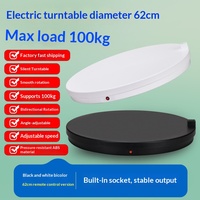 Support d'affichage rotatif de 62 cm avec télécommande et prise, idéal pour les appareils électroniques et les décorations de Noël, base de prise de vue à 360°