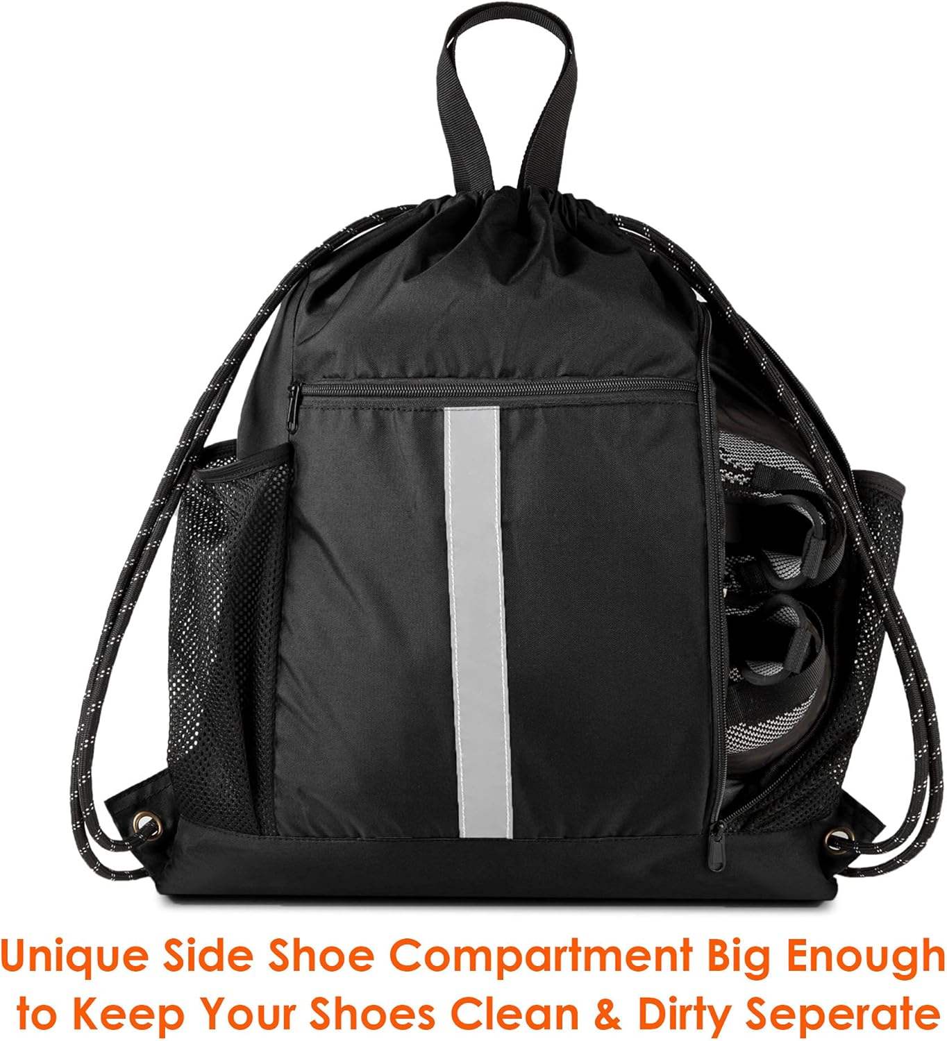 Shoe Compartment Gym Bag With Water Bottle Holder Travel Weights