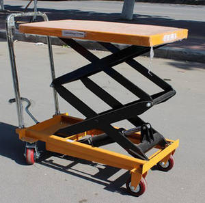 हाइड्रोलिक लिफ्ट के साथ प्रीमियम हाथ से संचालित हाइड्रोलिक पैलेट लिफ्टर ट्रॉली - Product Image 6