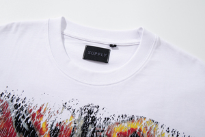 T-shirt da <span class=keywords><strong>uomo</strong></span> all'ingrosso con stampa teschio <span class=keywords><strong>gotica</strong></span>, manica corta, nuovo arrivo, abbigliamento firmato di design, con strass termoadesivi - Product Image 4