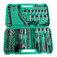 Ensemble d'outils de réparation automobile de 216 pièces, comprenant des clés, des douilles et des embouts ; un ensemble très vendu