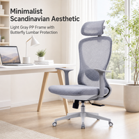 Chaise de bureau en maille pour salle de réunion, salle de conférence, bureau à domicile, personnel, employés, avec base en traîneau et dossier cantilever