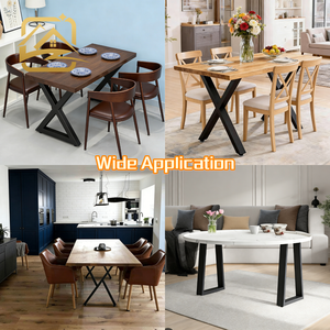 Patas de sofá de metal de lujo, personalizadas de fábrica OEM, de alta resistencia, negras, cuadradas, en forma de X, patas de hierro para muebles, económicas para escritorio - Product Image 4