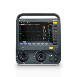 Ventilateur d'unité de soins intensifs Mindray SV300 vétérinaire avec surveillance CO2 IntelliCycle, indicateurs de sevrage SpO2, utilisation en transport, tous niveaux d'acuité - Product Image 2