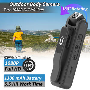 Caméra d'action compacte portable avec objectif rotatif à 180 degrés, contrôle par application WiFi, écran IPS de 2,4 pouces, lumière LED intégrée, portable - Product Image 5