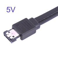 Cable USB SATA 22p a Power Esata, Compatible con 5v, 50cm, para Disco Duro de 2.5 Pulgadas, Cable Convertidor de Extensión