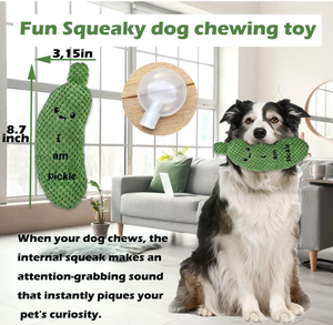 Toptan çevre dostu yeşil salatalık çiğnemek oyuncak köpek peluş turşu köpek oyuncaklar için - Product Image 2