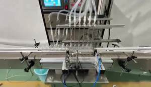 Machines de remplissage automatiques à 8 têtes pour sauces piquantes, pâtes, shampoings, savons, bouteilles en plastique, jus d'orange et miel, résistantes à la chaleur - Product Image 2