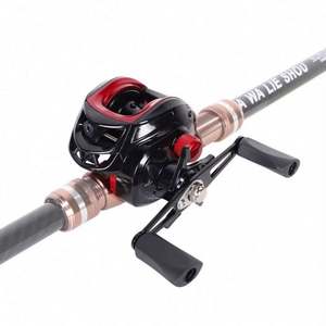 Moulinet de pêche baitcasting haute vitesse 18+1BB en plastique avec système de freinage magnétique pour eau salée et lac - Product Image 1