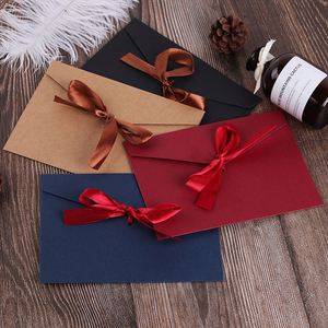 Boîte-cadeau en carton kraft brun écologique personnalisée, simple, pour mariage, avec ruban - Product Image 6