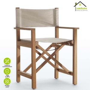 Silla de director plegable innovadora con estructura de madera de haya para cenas de lujo, bodas, mesas de registro, decoración de fiestas, jardín y comedor. - Product Image 3