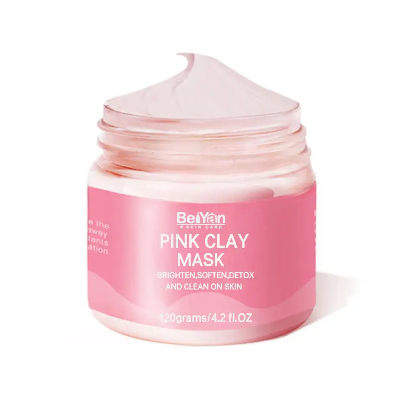 Groothandel Biologische Australe Kaolien Roze Klei Modder Masker 4.2Oz Porie Reinigende Porie Raffinage Roze Klei Masker 8.8Oz Lichaam Detox Masker