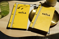 Porte-menu en bois contreplaqué avec fixation en similicuir, gravure simple et personnalisée, pour restaurants et cafés, avec support pour menus et cartes des vins