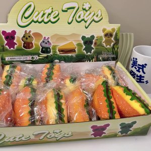 Jincan popolare spremitura giocattolo simulato cibo Sandwich Pinch sfient giocattolo per bambini - Product Image 6