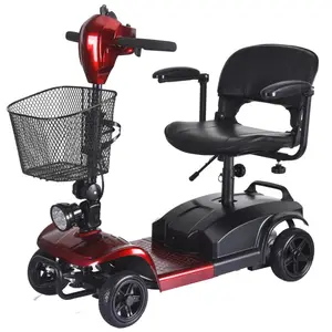 Professional Factory Supplier 4 Wheel Lead-Acid Battery Folding Electric Wheelchair Walker for Elderly Suppliers Scoote app