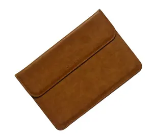 KAKUDOS 슬림 PU 브라운 노트북 서류 가방 태블릿 슬리브 가죽 가방 표면