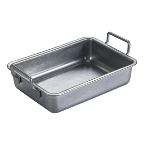 <span class=keywords><strong>15</strong></span> Cm Thép Không Gỉ 304 Retro Phong Cách Hình Chữ Nhật Đảng Trà Thời Gian Khoai Tây Chiên Bánh Mì Thực Phẩm Sâu Tấm Với Xử Lý - Product Image 1