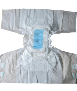 Pañales para Adultos de Fábrica China OEM, con Película Compuesta Central, Más Transpirables, Opciones en Azul y Blanco - Product Image 1