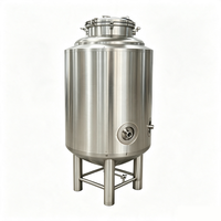 Cuve à bière brillante de 300 L en acier inoxydable 304 avec système de carbonatation et de conditionnement pour brasserie artisanale