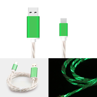 Clignotant visible LED coulant câble led charge rapide câbles usb c données usb micro/8pin fil