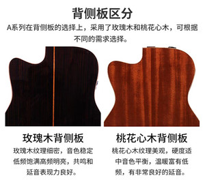 กีตาร์โปร่งไฟฟ้า <span class=keywords><strong>Yamaha</strong></span> รุ่น AC3R ขนาด 40 นิ้ว แท้ 100% ตัวกีตาร์ทำจากไม้สน แผ่นปิดด้านหลังทำจากไม้สปรูซ พร้อมกล่องไฟฟ้าในตัว เหมาะสำหรับเล่นบนเวทีและเล่นดนตรีโฟล์ค - Product Image 6