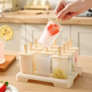 Silicone Ice Cream Mold Set 12 Popsicle Molds Food Grade Dishwasher Safe For Home Use - Product Image 2