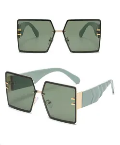 브랜드 선글라스 슈퍼 럭셔리 대형 선글라스 여성 다이아몬드 안경 UV400 선글라스 2023 새로운 디자인 제품
