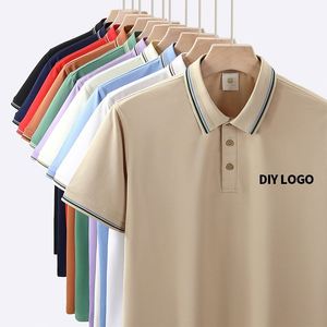 เสื้อโปโลสำหรับกิจกรรมสร้างทีม เสื้อทำงาน เสื้อยืดสำหรับผู้ชายและผู้หญิง เสื้อผ้าสำหรับเดินทางแขนสั้นฤดูร้อน เสื้อโปโลปักโลโก้ตามสั่ง - Product Image 1