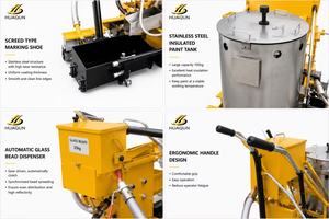 เครื่องทำเครื่องหมายถนนแบบใช้มือผลัก รุ่น Huqun CK380 ใช้ก๊าซ LPG พร้อมหัวทำเครื่องหมายถนนสแตนเลส - Product Image 3