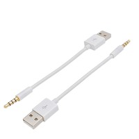 Cable de datos y carga USB de 3,5mm al por mayor de fábrica para iPod Shuffle 3/4/5/6/7 Gen, cable corto de 13CM con servicio OEM/ODM