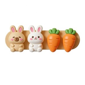 Clip Organizzatori Cavi Pieghevoli Autoadesivi Kawaii in Silicone Flessibile per Scrivania, Tavolo, Auto e Ufficio Domestico - Product Image 3