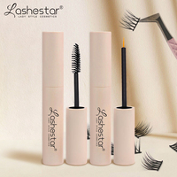 Extensions de cils personnalisées Lashestar, adhésif hypo-sensible, résistant à l'eau, colle pour cils en cluster DIY