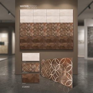 300x600mm 12x24 Carreaux de mur en porcelaine céramique aspect marbre de Carrare 30x60cm Design de fleurs pour la décoration intérieure de la maison - Product Image 4