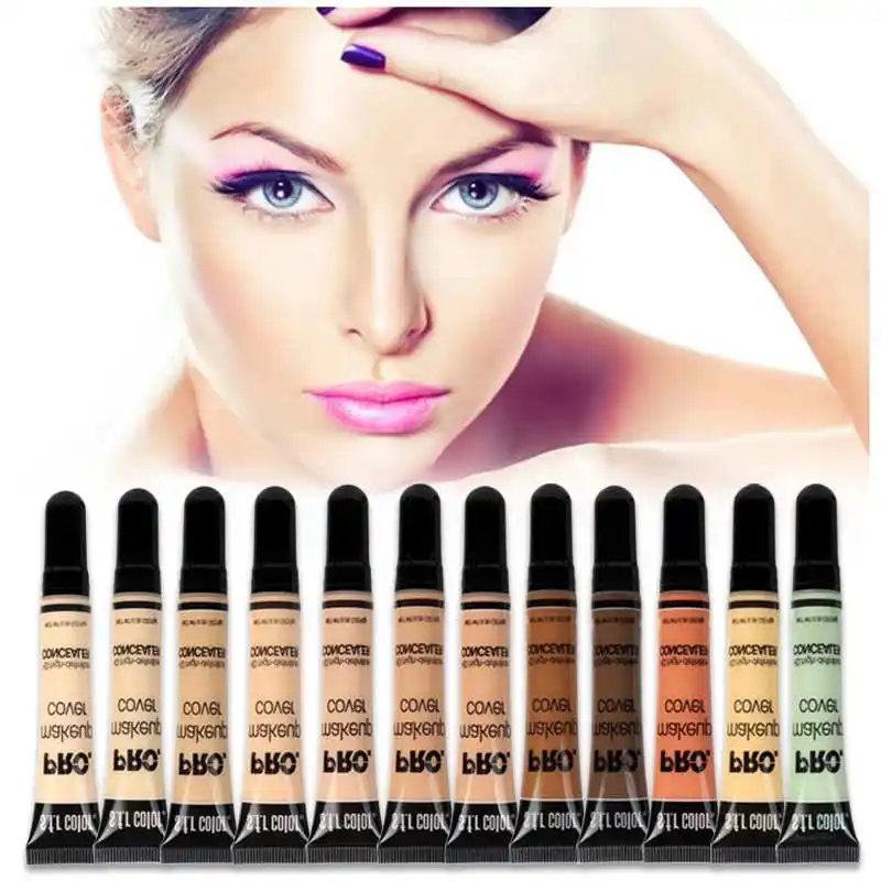 12 Colors Liquid Concealer Makeup 10g(0.35oz) Eye Dark Circles Cream Face Corrector Waterproof Liquid foundation Cosmetic