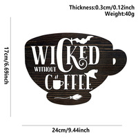 Hängende Holzschilder für Kaffee- und Teeliebhaber - Muttertag, Weihnachten, Neujahr, Ostern & Abschlussfeier Wanddekoration