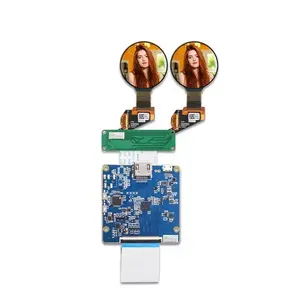 Raspberry Pi 1.39 polegadas 400*400 Pequeno Fino Rodada Display Oled Flexível Para Robô Olhos AMOLED Dupla Kit Circular