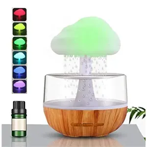 Factory Hot Sale Water Drip Sound drop USB Soothing Sleep Diffuser Rain Cloud Shape Humidifier Lamp