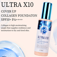 Crème BB liquide hydratante haute protection SPF 50+, résistante à l'eau et à la transpiration, protection UV, contrôle du sébum, correcteur, maquillage du visage