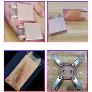 스마트 전자 제품 사용자 정의 40*40mm 40*80 알루미늄 또는 보라색 구리 CPU GPU 수냉 블록 - Product Image 3