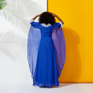 Shenbolen Femmes Africaines Vêtements De Mode À Manches Courtes En Mousseline de Soie Bazin Style Riche Soirée Dames Robe 2019 - Product Image 6