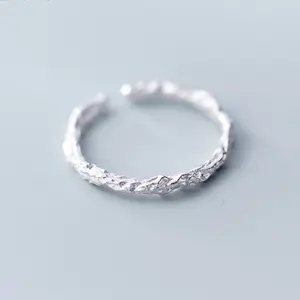 RC1020 Jewelry S925 Sterling Silver Vintage Dry Branch Open Rings Women Gifts