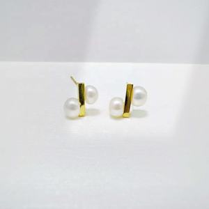 Pendientes pequeños de plata de ley 925 al por mayor, pendientes de verano baratos para mujer, diseño único, vintage, lindos, con perlas, a la moda. - Product Image 5