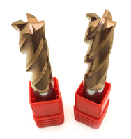 Fraise à bout en carbure de tungstène pour machine de fraisage CNC, 12 mm, 4/2 cannelures