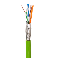 Cable STP Cat5e Premium de 4 Pares, Blindado con Lámina, Conductor de Cobre Libre de Oxígeno, Certificado CE para Redes Industriales EMI