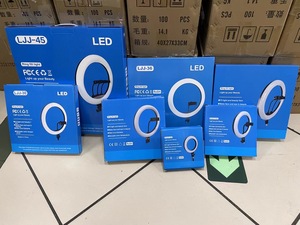 Anneau lumineux LED professionnel de 12 "pouces avec support de trépied pour téléphones portables et appareil photo 3 modes de couleur éclairage à intensité variable - Product Image 5