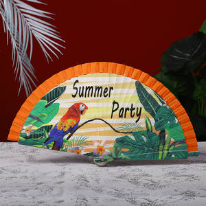 Abanico Plegable <span class=keywords><strong>Español</strong></span> de Alta Gama, Impresión Digital UV, Diseño de una Pieza, Madera de Loto, Imprimible por una o dos Caras, Estilo Europeo - Product Image 3