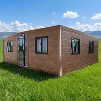 Maison conteneur préfabriquée moderne et mobile sur mesure de 40 pieds ou 20 pieds, extensible, 5 chambres, structure en acier préfabriquée, maison portable