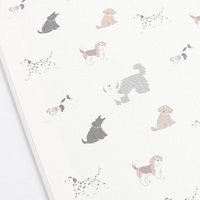 Cuaderno Espiral A4/A5S con Diseño de Perros en Momentos de Felicidad, 100 Hojas, Cubierta de Cuero Duro, Regalo para Oficina y Material Escolar, Diario