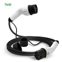 7kw Type 2 à Type 2 câble EV 32A 1 Phase 220v IEC 62196-2 5m câble de charge TPU ev