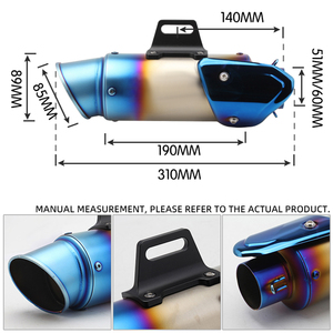 <span class=keywords><strong>Silencieux</strong></span> d'Échappement Universel pour Moto, pour R6 <span class=keywords><strong>MT09</strong></span> CBR1000, 51mm - Product Image 5
